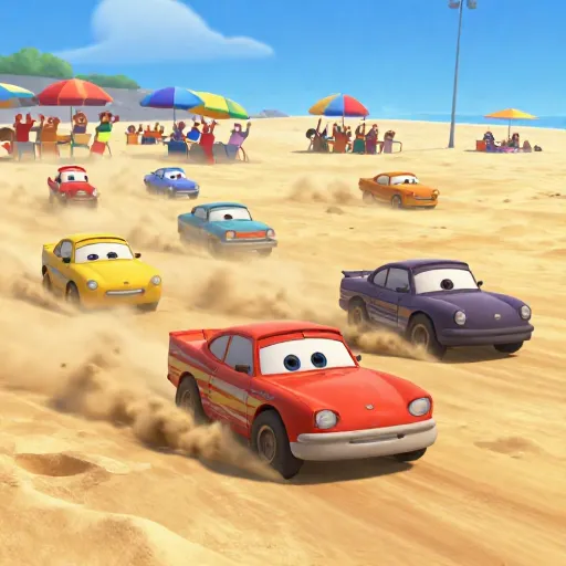 Stock Cars Hit the Daytona Beach Sand