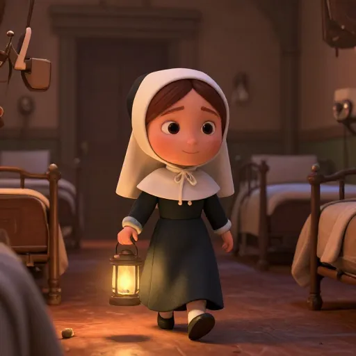 Florence Nightingale Shines Her Lamp on Nursing