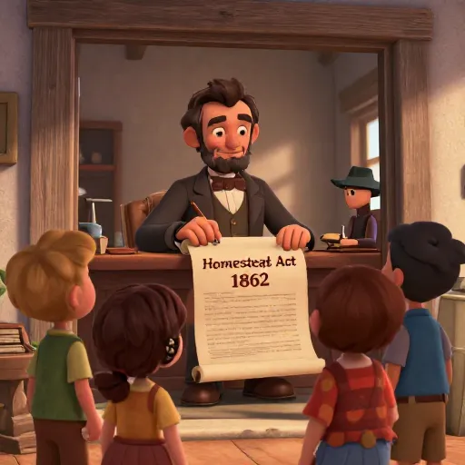 Lincoln Signs the Homestead Act!