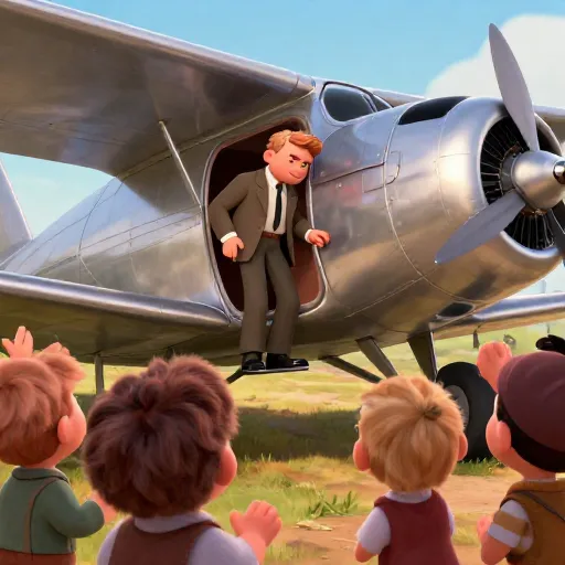 Charles Lindbergh Lands in Paris