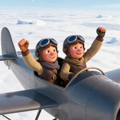 A Daring Flight to the North Pole