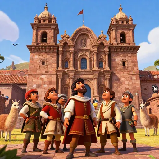 Pizarro Arrives at the Incan Capital, Cuzco