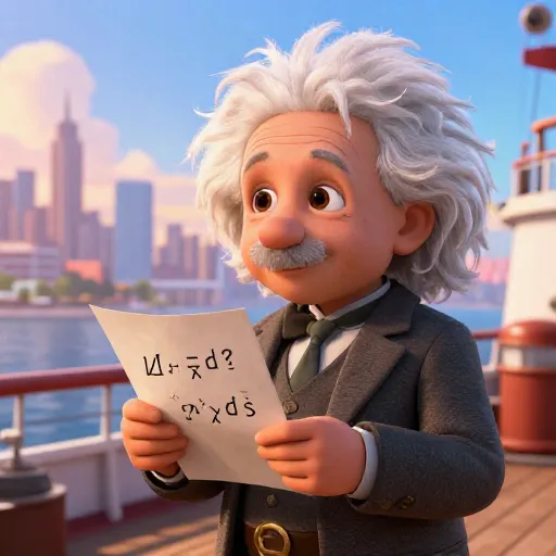 Albert Einstein Leaves Europe for America