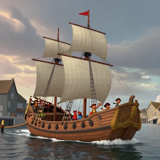 The Mayflower Ship Set Sail for America