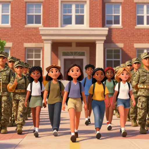 Little Rock Nine Head to School with Soldiers