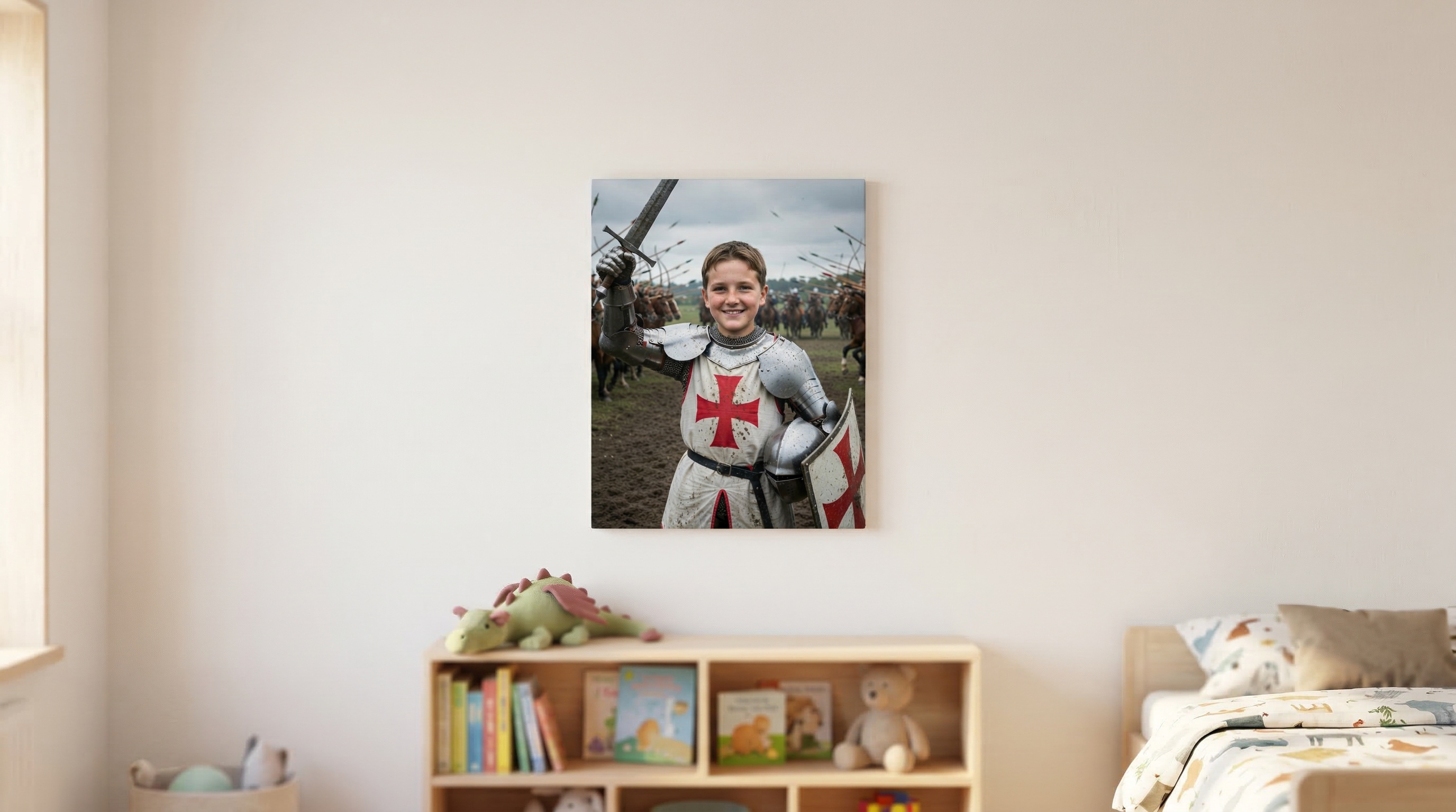 Gallery Canvas displayed in a child's bedroom