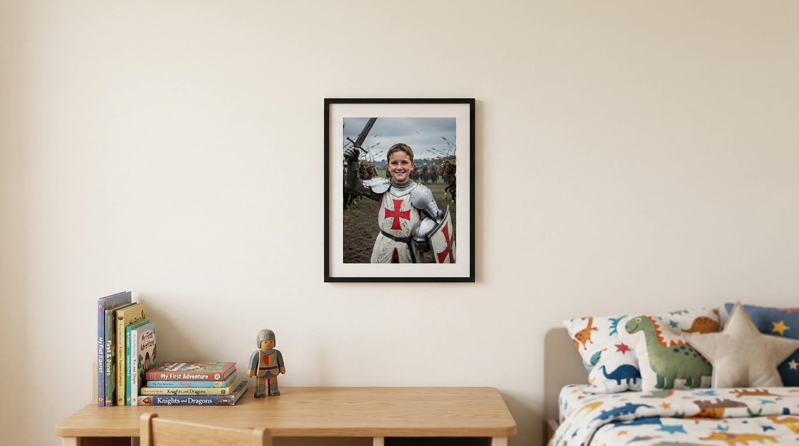 Fine Art Giclée Print displayed in a child's bedroom